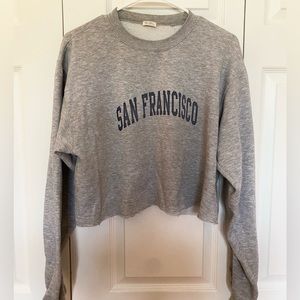 Brandy Melville Cropped San Francisco Sweatshirt